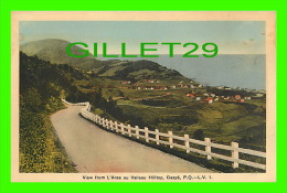 L'ANSE AU VALLEAU, QUÉBEC - VUE DU VILLAGE FROM HILLTOP - L. V. - PUB. BY H. V. HENDERSON - - Gaspé