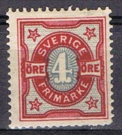 Sello 4 öre SUECIA. Sverige 1903, Num 54 * - Unused Stamps