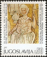 YUGOSLAVIA 1968 25th Anniversary Of Partisan Occupation Of Istria And Slovenian Littoral Fresco In Hrastovlje Church MNH - Nuovi