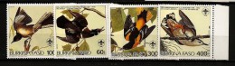 Burkina Faso 1985 N° 649 / 52 ** Ornithologie, Audubon, Scoutisme, Jamboree, Canard Carolin, Moqueur, Oriole, Sittelle - Burkina Faso (1984-...)