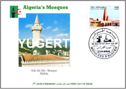 ARGELIA FDC - Islam -  Mosque Mosquee Moschea Moschee Mezquita - Sidi Ali Dib - Skikda - Moscheen Und Synagogen