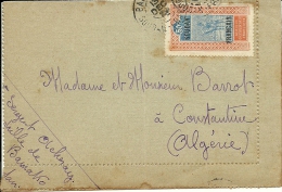 Marcophilie ¤ Timbre N°32 Seul Sur Lettre Du Soudan Francais Pour L´Algérie : Bamako-Constantine  1929 - Covers & Documents