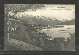 795b * TEGERNSEE * DAS SCHMUCKKÄSTLEIN DER ALPENWELT * GESAMTANSICHT MIT DAMPFERN * 1914  **!! - Tegernsee