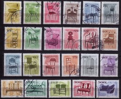 2000-2011 - Hungary - ANTIQUE FURNITURE - Chair - LOT (used) - Used Stamps