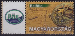BATH SPA In City BÜK BUK - 2008 Hungary - Personalized Stamp / Map + Compass - USED - Termalismo