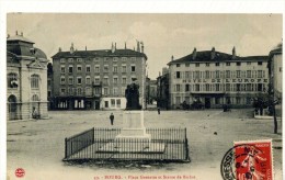 Cp , 01 , BOURG , Place GRENETTE Et Statue De BICHAT , Voyagée 1908 , Hôtel De L´EUROPE - Other