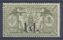 Nelles-HEBRIDES - 1920 - LEGENDE ANGLAISE - N° 64 - X - TB - - Unused Stamps