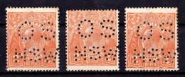 Australia 1920 King George V 2d Orange Single Crown Perf OS NSW MH - Three Of - Ongebruikt