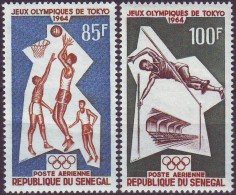 SENEGAL  - OLYMPIC  SET  - BASKET - JUMPING  - **MNH - 1964 - Springconcours