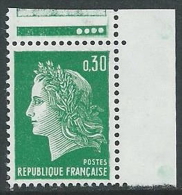 1969 FRANCIA MARIANNA DI CHEFFER 30 CENT MNH ** - G15 - 1967-1970 Marianne Of Cheffer