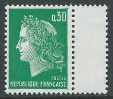 1969 FRANCIA MARIANNA DI CHEFFER 30 CENT MNH ** - G15-2 - 1967-1970 Marianne De Cheffer