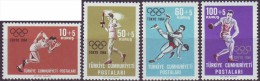 TURKEY  - OLYMPIC  SET  - CANOE - ATHLETICS - WRESTLING - TORCH  - **MNH - 1964 - Ringen