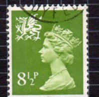 GB Wales 1971-93 8½p 2 Band Regional Machin, Used (SG26) - Wales