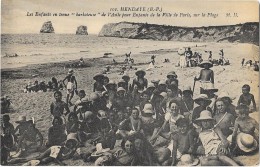 HENDAYE (64) Groupe D'enfants De L'Asile Des Enfants De La Ville De Paris Gros Plan - Hendaye