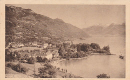 TALLOIRES  HAUTE SAVOIE    CPA  Sepia  VUE GENERALE - Talloires