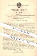 Original Patent - Antoine Janssens In Saint-Nicolas , Belgien , 1900 , Wärmeabgebender Rippenmantel , Heizung - Saint-Nicolas