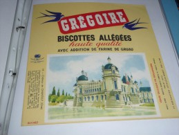 BLOTTER BUVARD Publicitaire BISCOTTES GREGOIRE Chantilly 18 - Biscottes