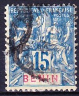 BENIN 1894 YT N° 38 Obl. (Avec Trace De Gomme Et Signé) - Used Stamps