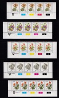 VENDA, 1979, MNH Controls Strips Of 5, Definitive''s Flowers, M 1-17 - Venda