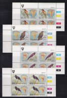 VENDA, 1983, MNH Controls Blocks Of 4, Migratory Birds, M 70-73 - Venda