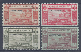 Nelles-HEBRIDES - 1939 - LEGENDE  FRANCAISE - TAXES N° 12 à 15 - X - TB - - Timbres-taxe