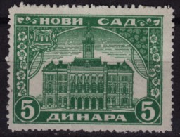 Novi Sad - Ujvidek - City / Local Revenue Stamp - Used - 1930´s Yugoslavia Serbia Vojvodina - Officials