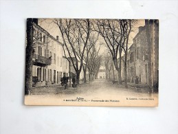 Carte Postale Ancienne : ASTAFFORT : Promenade Des Platanes , Animé, En 1923 - Astaffort