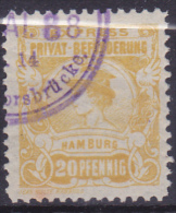 Privatpost Eilmarke Hammonia II  1888 18A Perf 11½ Orange Yellow - Posta Privata & Locale