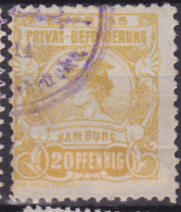 Privatpost Eilmarke Hammonia II  1888 18A Perf 11½ Orange Yellow - Posta Privata & Locale