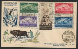 EGYPT 1949 Cover / FDC 16th Agriculture Industrial Exhibition First Day Cover - Covers & Documents