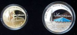 Malaysia 2015 National Mosque Silver 99.9 Proof Coin 10 Ringgit  & 1 Ringgit Proof - Malaysia