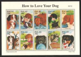 Palau - 1999 Dogs Kleinbogen MNH__(THB-2689) - Palau