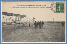 78 - TOUSSUS Le NOBLE --  Aérodrome - Le Générale Archinard à Sa Descente ....30 Aout 1911 - Toussus Le Noble