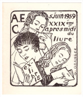 EX LIBRIS AEC 5 Juin 1959 Après Midi Du Livre (PPP0747) - Ex Libris