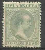 Spanish Cuba -1896 Alfonso 10c Used   Sc 149 - Kuba (1874-1898)