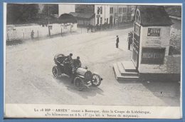 BELGIQUE - BASTOGNE - La 18 HP " Ariès " Virant à..., Dans La Coupe De Lidekerque - Bastogne