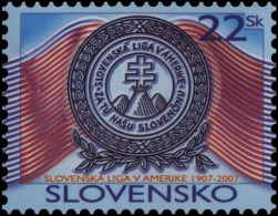 Slovakia 2007 ** 100 Years Of The Slovak League Of America   ** Michel SK 555  ** MNH Slowakei - Nuovi