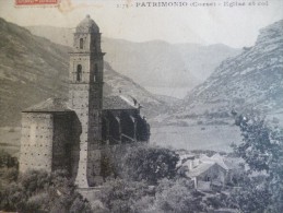 CPA Corse Patrimonio Eglise Et Col - Other & Unclassified