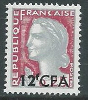 1960 FRANCIA REUNION MARIANNA DI DECARIS 12 F SU 25 CENT MNH ** - G19 - Neufs