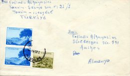 TURQUIE. N°1457 & 1460 De 1959 Sur Enveloppe Ayant Circulé. Gaziantep/Giresun. - Briefe U. Dokumente