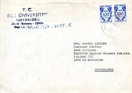 TURQUIE. Timbre De Service N°174 De 1984 Sur Enveloppe Ayant Circulé. Motif Stylisé. - Timbres De Service