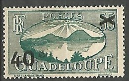 GUADELOUPE  N° 165 SURCHARGE RECTO-VERSO NEUF* TRACE DE  CHARNIERE  / MH / - Ungebraucht