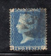 Y53 - GRAN BRETAGNA 1858 , 2 Penny.  N. 27  Tavola 14 Usato. - Oblitérés