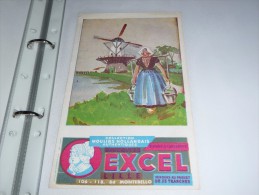 BLOTTER BUVARD Publicitaire BISCOTTES    EXCEL Moulin - Biscottes