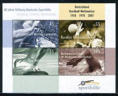 Año 2007 Aniv.Deutsche Sporthilfe MNH Yvert Hoja 69 - 2001-2010