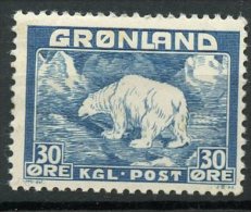 Greenland 1938 30o Polar Bear Issue #7  MH - Ungebraucht