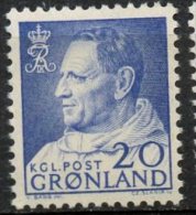 Greenland 1963 20o Frederick IX Issue #53  MNH - Nuovi
