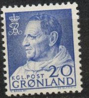 Greenland 1963 20o Frederick IX Issue #53  MNH - Unused Stamps