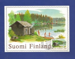 Finnland / Suomi / 1981 , Rauchsauna - Issue Date 22.-31.5.1981 - Cartes-maximum (CM)