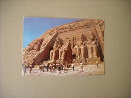 EGYPTE ABU SIMBEL GENERAL VIEW OF THE TEMPLE ABU SIMBEL - Temples D'Abou Simbel